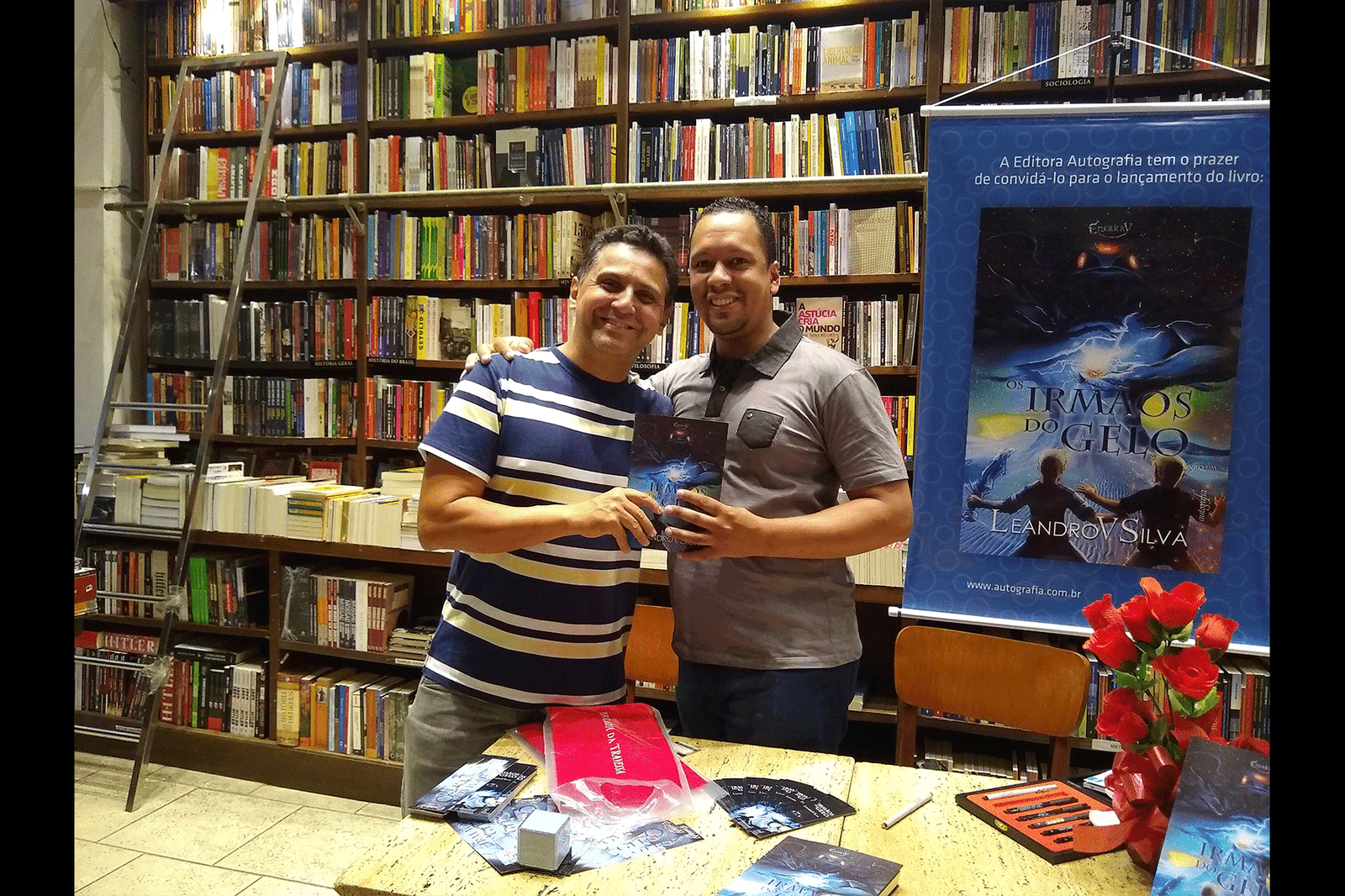 LeandroVSilva Os Irmãos  do Gelo Livraria da Travessa