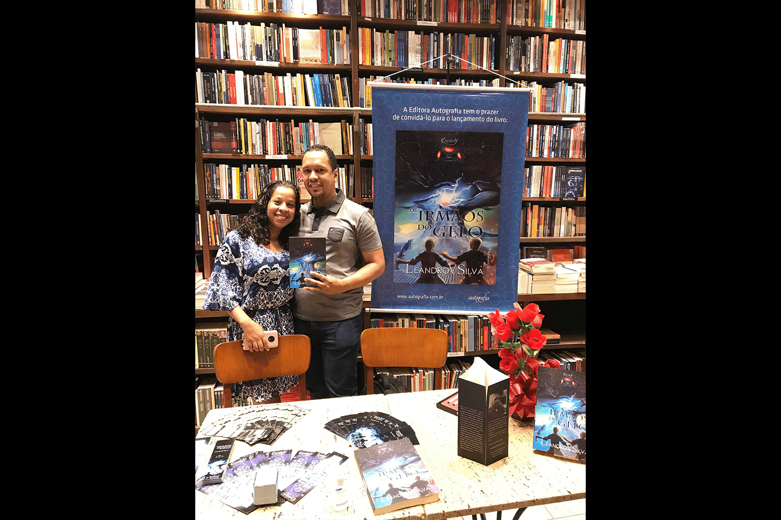 LeandroVSilva Os Irmãos  do Gelo Livraria da Travessa