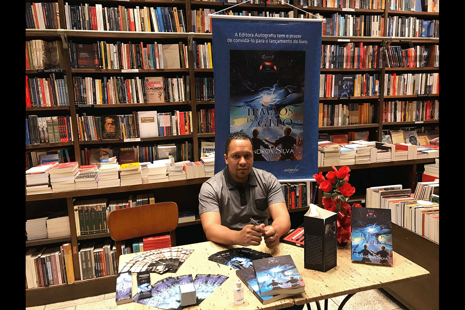 LeandroVSilva Os Irmãos  do Gelo Livraria da Travessa